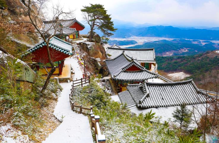 산청군 늦겨울 정취 담은 산청 정취암