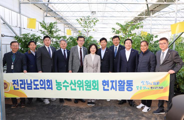 전남도의회 농수산위원회, 국산 커피산업화․스마트영농현장찾아 활성화 방안모색