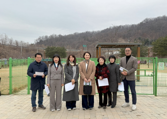 안양시의회 보사환경위원회, “삼막애견공원” 현장 방문